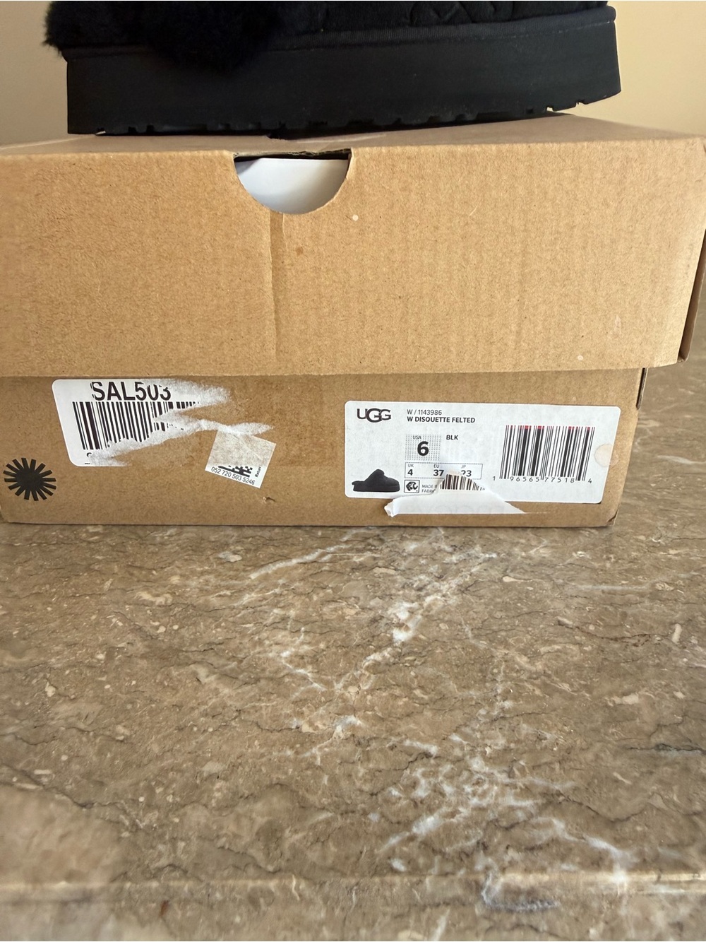 UGG Black Quilted Sherpa Clog - Picture 2 of 5